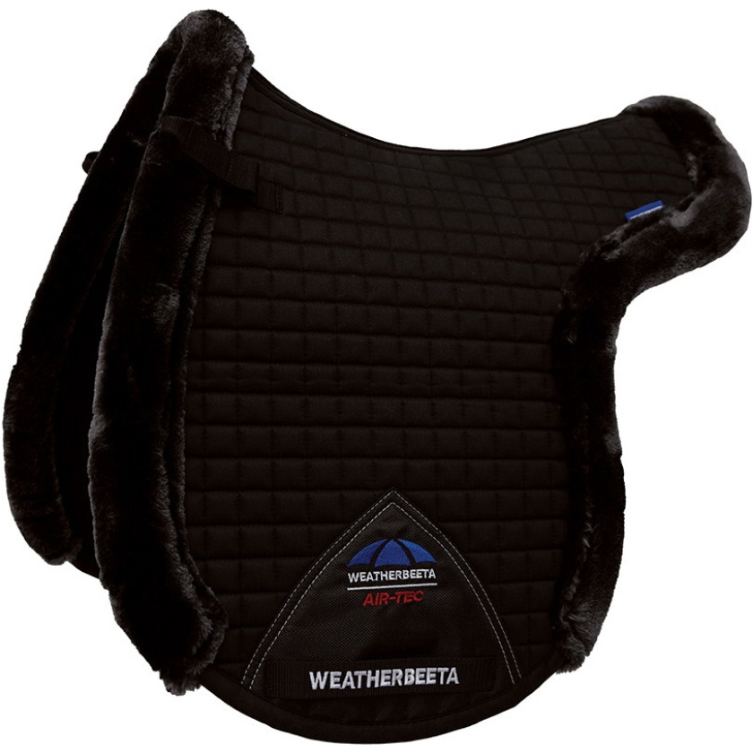 2026 WeatherBeeta Prime Air-Tec Confortable Fourrure à Bordure Numnah 1030139001 - Black